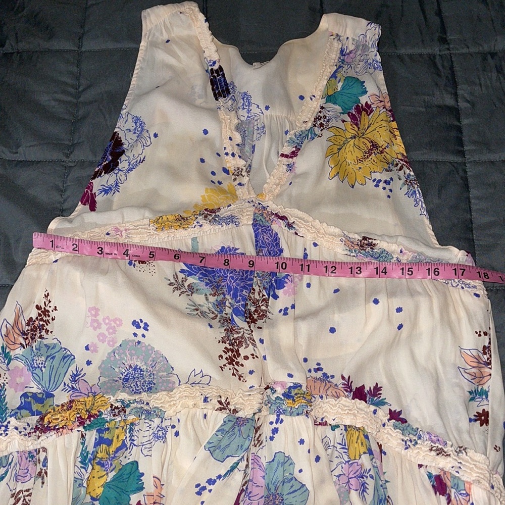 Free People! Purple Haze Floral Printed Tunic Or Mini Dress - Picture 10 of 11